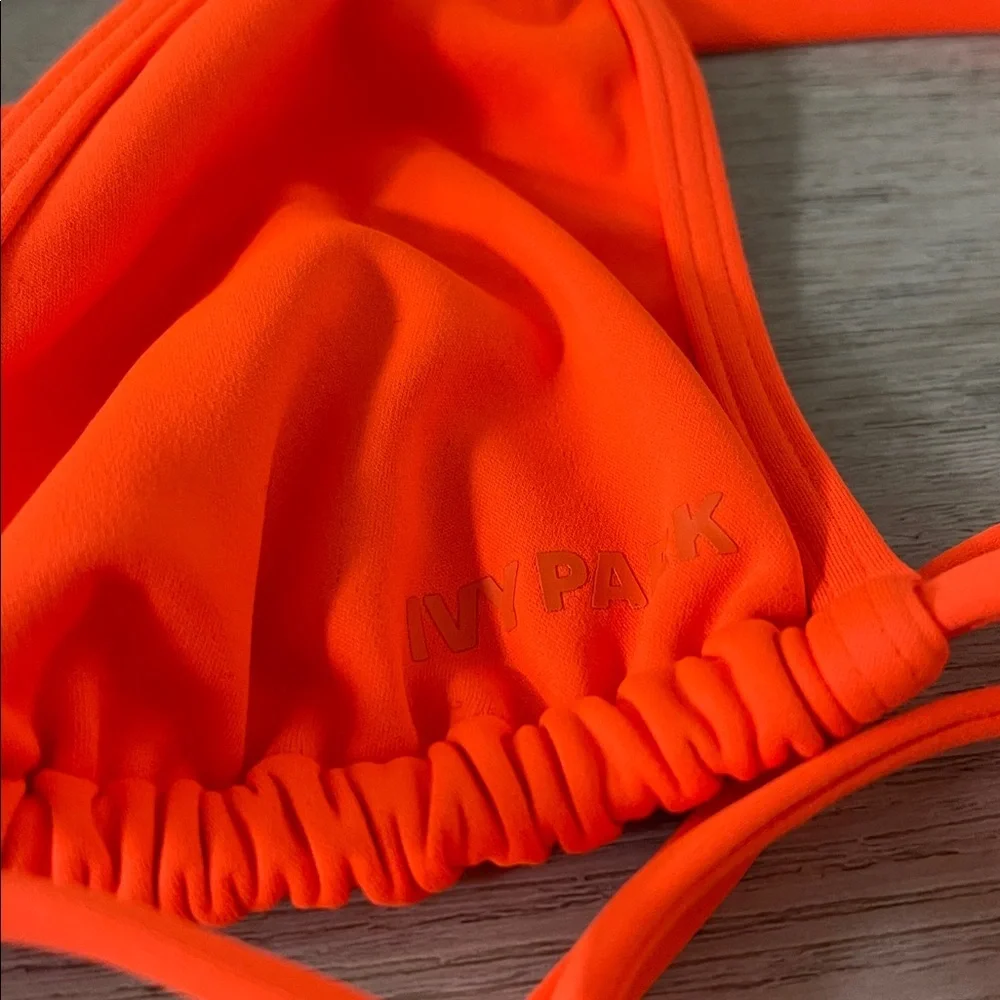 Adidas x Ivy Park Orange Sexy Bikini Set Size Medium